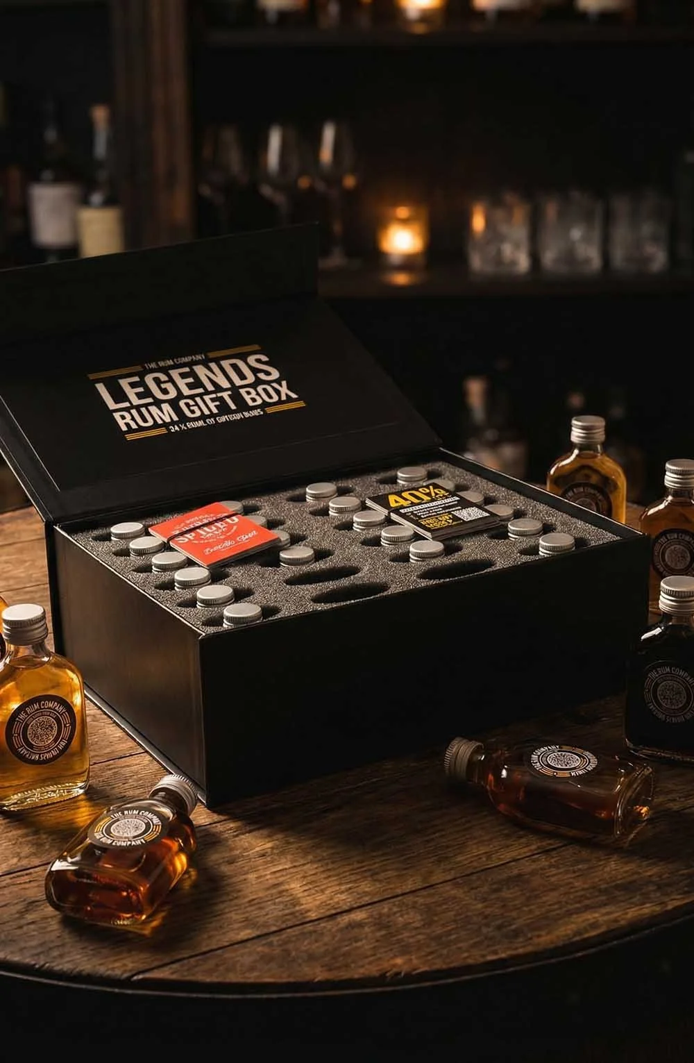 Legends Rum Gift Box – A Premium Collection of 24 British Rums